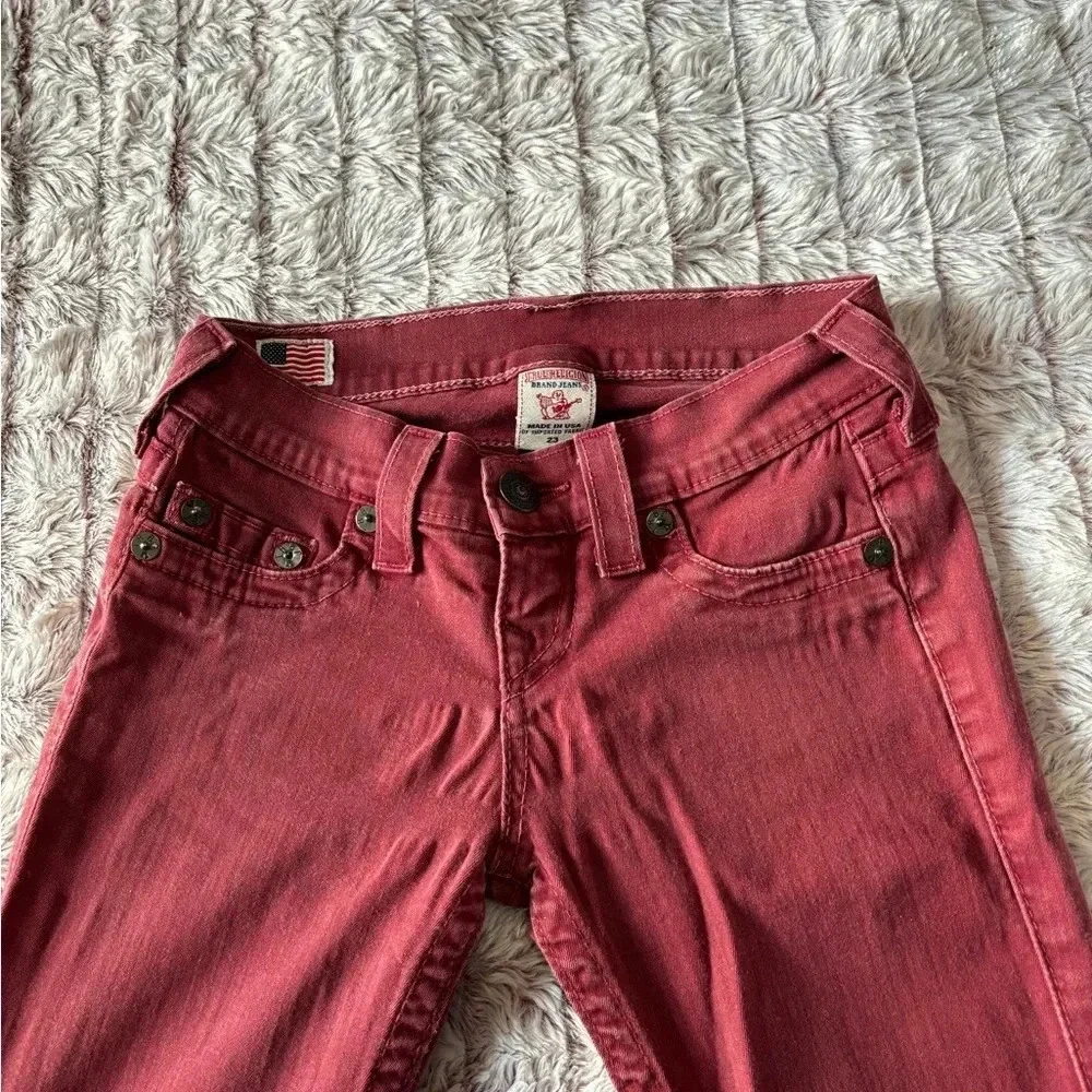 True Religion jeans 23/28 red skinny. Great shape